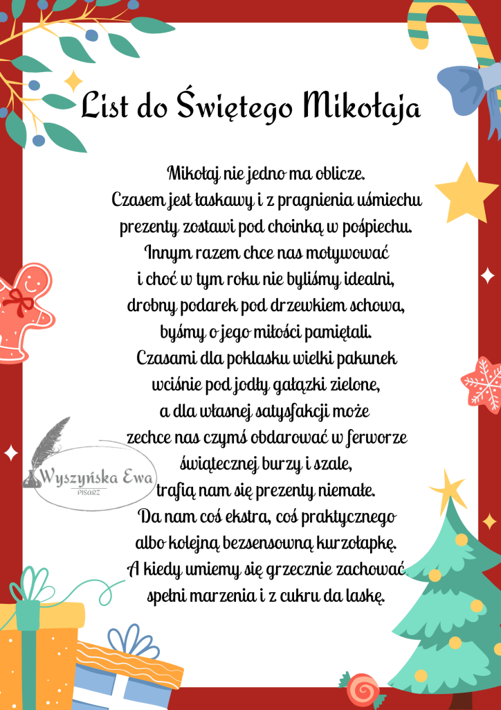 List do Świętego Mikołaja - Ewa Wyszyńska